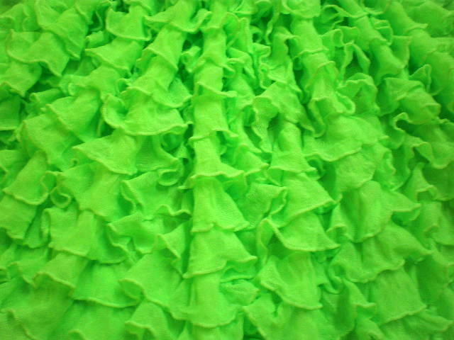 3.Neon Lime Cha Cha Ruffles